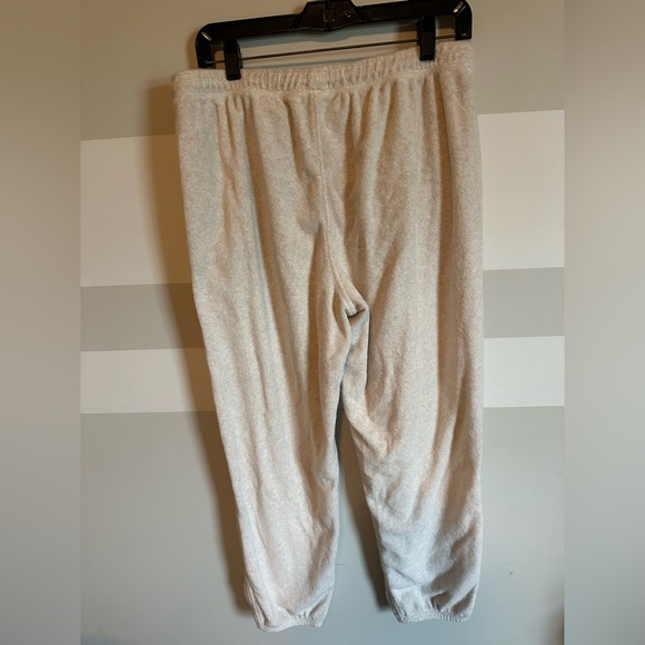 Aerie Terry Cloth Jogger Sweatpants Soft Lounge Cozy Cuff - Picture 3 of 3